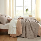 Bedsure California King Quilt, Lightweight Comforter Set, Taupe Bedspread | - Image 4