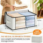 35L Closet Organizers, Foldable Under Bed Storage Containers | Storage Bags - Image 2