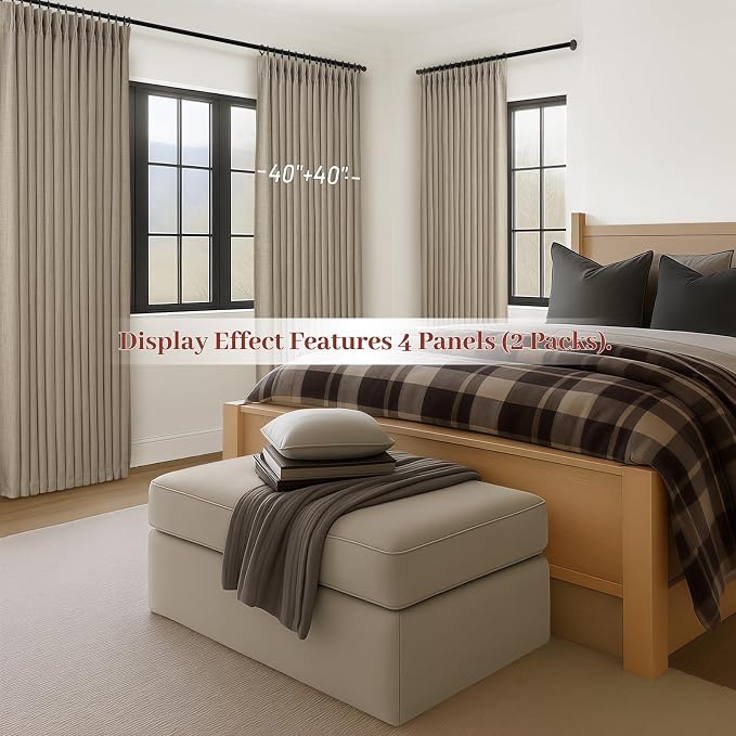 PleatedDrapes Unique Burlywood Birch Curtains 78 Inches Long - Image 8