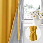 XWZO 100% Blackout Curtains 72 Inches Long - Image 3