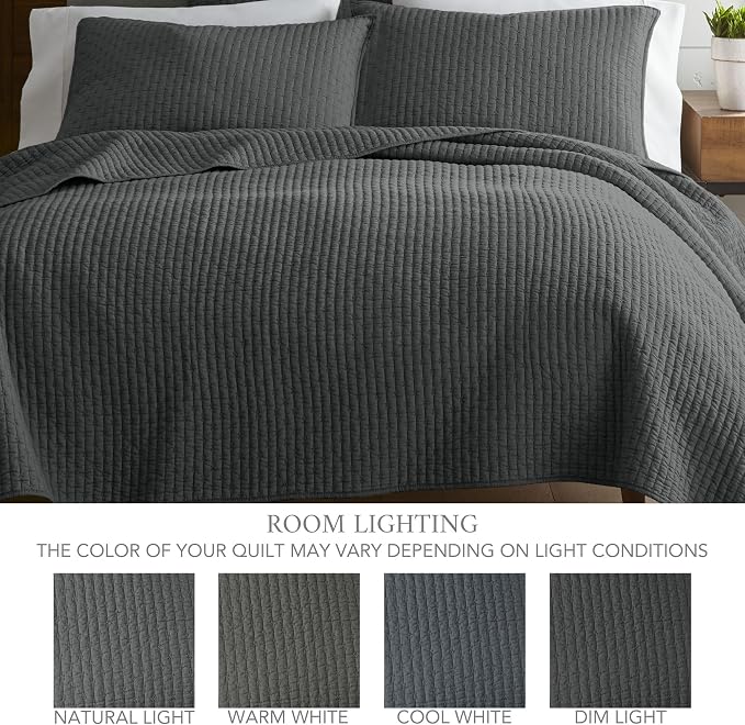 Levtex Home Cross Stitch Reversible Full/Queen Quilt Set - Image 4
