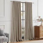 PRIMROSE Taupe Curtains 108 inch - Image 7