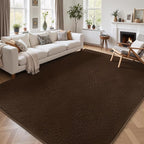 3x8 Runner Rug for Hallway, Long Runner Rugs Non Slip, Coffee | Soft Washable - Image 9