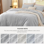 Bedsure King Comforter Set, Light Grey Soft Prewashed Bedding - Image 7