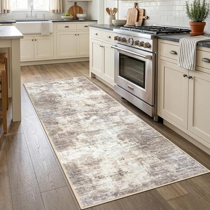 Abstract Runner Rug 3x7 Ft Washable Runners - Image 2