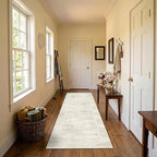 Latte&Fog Washable Hallway Runner Rug 2x6 Non Slip Ivory Rugs - Image 2