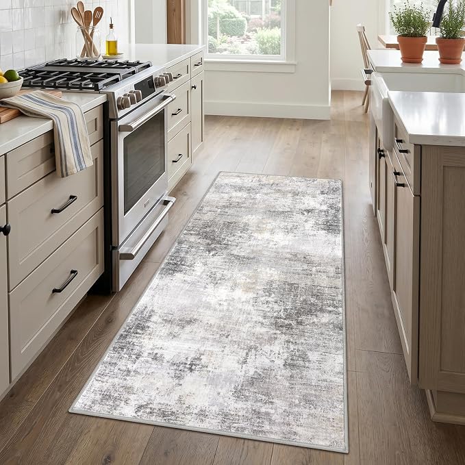 Abstract Runner Rug 3x6 Ft Washable Runners - Image 3