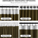 RYB HOME Mustard Yellow Velvet Curtains 72 inches - Image 2