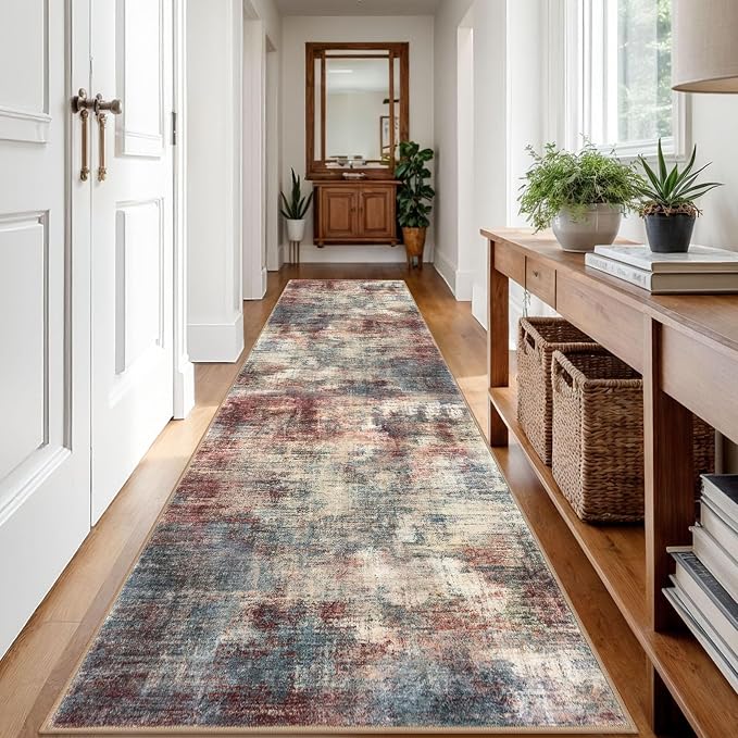 Abstract Runner Rug 3x12 Ft Washable Runners - Image 8
