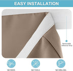 RYB HOME Blackout Door Window Curtains - Image 2