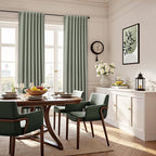 Sage Green Linen 100% Blackout Curtains 90 Inches Long - Image 8