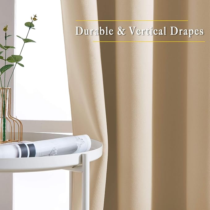 NICETOWN Bedroom Curtains Room Darkening Drapes - Image 3