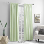 Light Green Blackout Curtains 96 inch Length - Image 2
