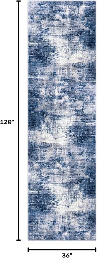 Abstract Runner Rug 3x10 Ft Washable Runners - Image 2
