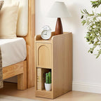 Narrow Nightstands Set of 2, Slim Bedside Tables - Image 7