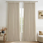 Extra Long Memory Trained Pinch Pleated Floor to Ceiling Curtains by PleatedDrapes