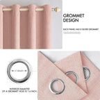 MIULEE 100% Blackout Linen Curtains - Image 4