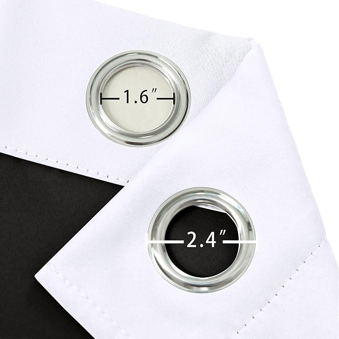 100% Blackout White Curtains - Image 5