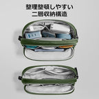 tomtoc Electronic Organizer Travel Case, Dual Compartment Tech Organization | - Image 2