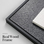 Large 3D Textured Framed Blue and White Abstract Wall Art - Image 5