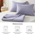 akkialla Lavender Full/Queen Quilt Set, Ultrasonic Lightweight Bedspread - Image 6