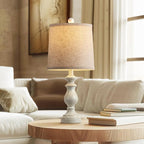 Traditional Table Lamp Set of 2, Rustic Farmhouse Table Lamps - Image 6