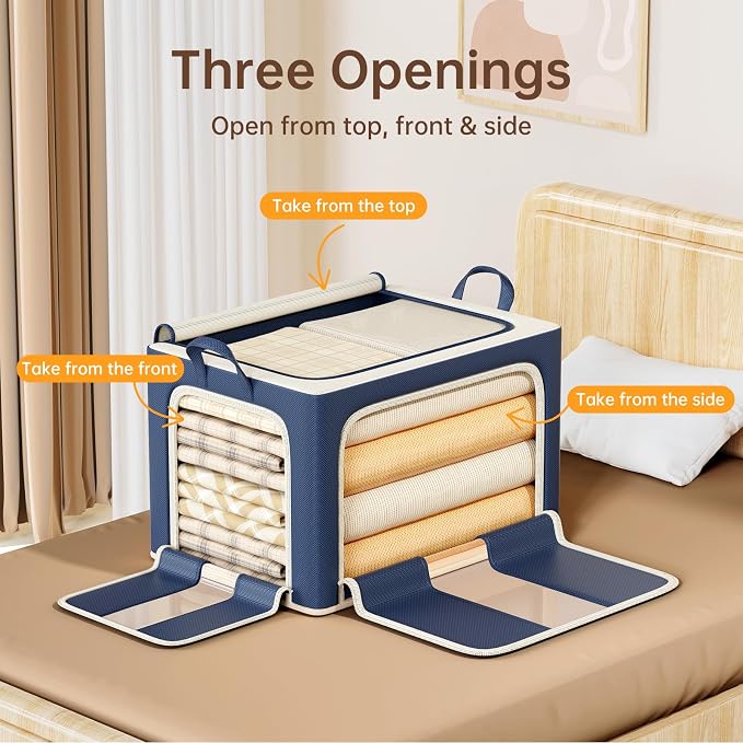 3 Openings Clothes Storage Bins - Image 2
