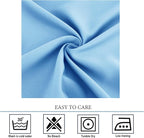 Diraysid Sky Blue Grommet Blackout Curtains - Image 7