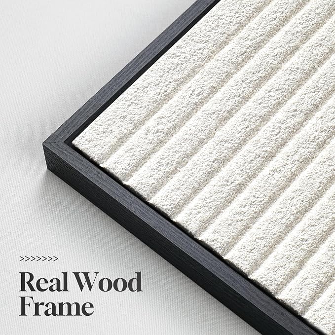 Large Framed 3D Textured Abstract Wall Art - Image 6