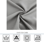 Diraysid Light Grey Grommet Blackout Curtains - Image 7