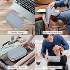 FYY Electronic Organizer, Travel Tech Pouch Bag, Cable Organizer Light Grey | - Image 7
