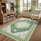 Macgace Washable Vintage Area Rug - Image 3