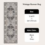 2x6 Washable Hallway Runner Rug - Image 9