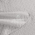 FLYMME Light Grey Twin Quilt Bedding Set Thin Lightweight Bedspreads, Soft - Image 6