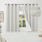 Linen Blackout Curtains 54 Inches by Lajode