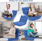 Giantex Floor Chair with Back Support, 14 Adjustable Position, Padded Sleeper - Image 9