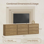 SICOTAS Oversized Nightstands Set of 3 - Image 3