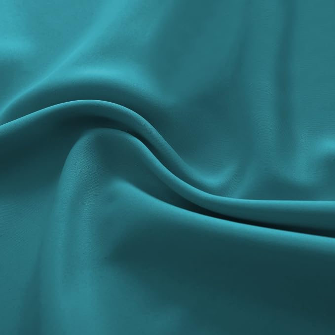 48 Inch Teal Curtains Blackout Drapes - Image 8