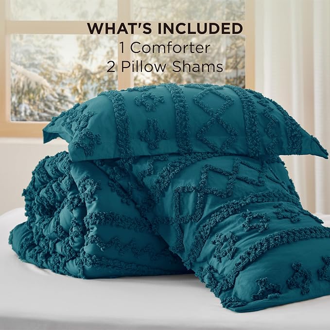 Bedsure Tufted Boho Comforter Set California King - Image 6