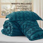Bedsure Tufted Boho Comforter Set California King - Image 6