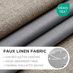 Joydeco Modern Linen Blackout Curtains, 1 Panel - Image 2
