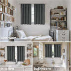 BGment Small Blackout Curtains 30 Inch Length - Image 2