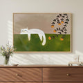 Framed Neutral and Green Wall Art by Cuspin