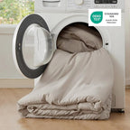 Bedsure Queen Comforter Set, Muted Linen Soft Prewashed Bedding - Image 5