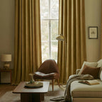 108 Inch Extra Long Gold Velvet Blackout Curtains - Image 6