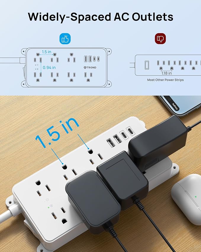 TROND Surge Protector Power Strip - Image 4