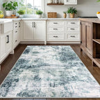 Modern Abstract Area Rugs 5x7 Ft Washable Rugs - Image 2