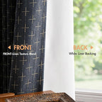 MIULEE 100% Blackout Decorative Linen Curtains - Image 4