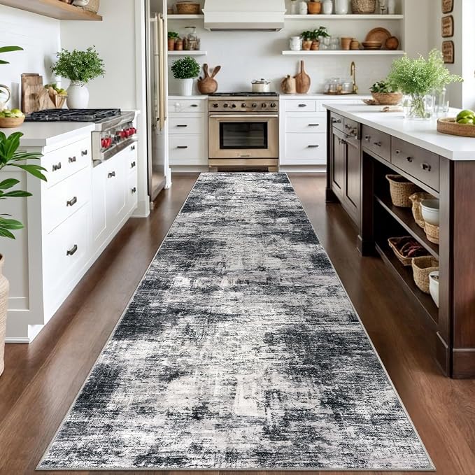 Abstract Runner Rug 3x14 Ft Washable Runners - Image 2