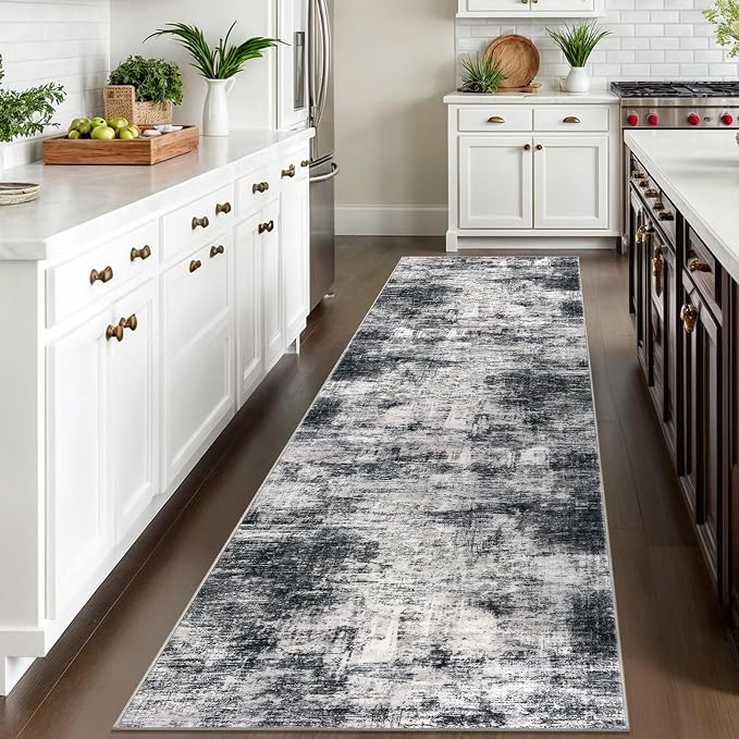 Abstract Runner Rug 3x10 Ft Washable Runners - Image 2